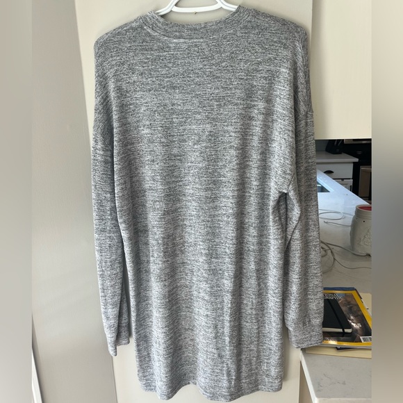 Wilfred Free Long Sleeve Tunic Dress Heather Grey - Picture 4 of 4